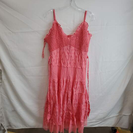 Connected Apparel Pink Sleeveless Dress Women's Size XL image number 1
