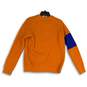 NWT Calvin Klein Jeans Womens Blue Orange Crew Neck Pullover Sweater Size S image number 2