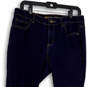 Womens Blue Denim Dark Wash Pockets Regular Fit Skinny Leg Jeans Size 8 image number 3