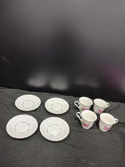 Set of Eight Gibson Housewares Cups & Saucers