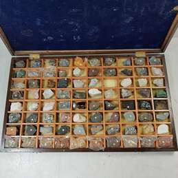 Geology Rocks Minerals Collection in Wood Case alternative image