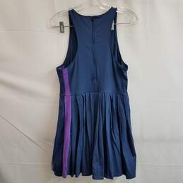 Fourlaps blue and purple colorblock tennis dress built in shorts M alternative image