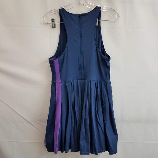 Fourlaps blue and purple colorblock tennis dress built in shorts M image number 2