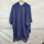 NWT Vince Camuto WM's Blue Indigo Fringe Knitted Shawl Size O/S image number 2