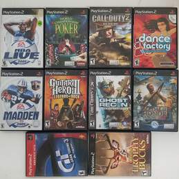 Lot of 10 PlayStation 2 Games- Ghost Recon++ Untested