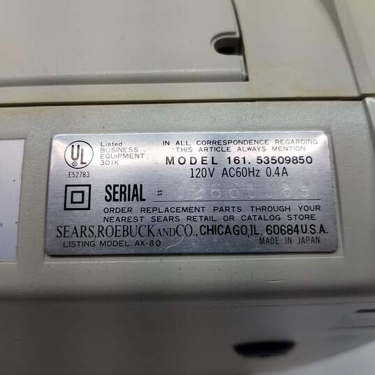 VTG Sears Electronic Graduate Typewriter Untested image number 4