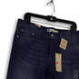 NWT Womens Blue Dark Wash Pockets Cropped Skinny Leg Jeans Size 10/30 image number 4