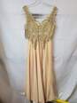 Fiesta Fashion Sleeveless Long Champagne Color Dress Women's Size S NWT image number 2