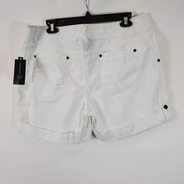 INC Women White Regular Fit Shorts Sz 14 Nwt alternative image