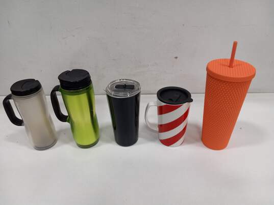 5pc. Lot of Assorted Starbucks To-Go Tumblers image number 2