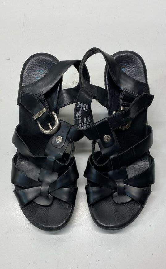 Timberland Earth Keepers Chauncey Leather Strappy Sandals Black 9 image number 5