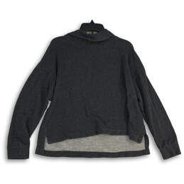 Womens Gray Turtleneck Long Sleeve Pullover Sweater Size Medium