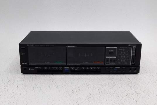 VNTG Sharp Model RT-1010(BK) Stereo Cassette Deck w/ Attached Power Cable image number 3