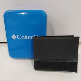 NIB Mens Black Genuine Leather Inner Divider Card Holder Bifold Wallet