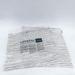 2 Sealed Lovesac 24x24 Pillow Covers Neutral Loom Weave