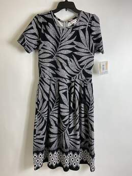 LulaRoe Black Floral Print Dress L NWT