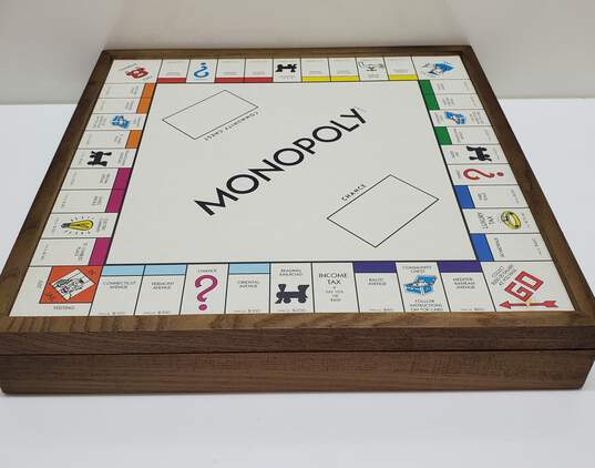 MONOPOLY and Clue Deluxe Vintage 2 in 1 Wood Game Collection Set image number 3