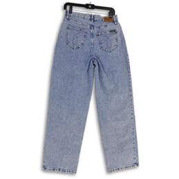 NWT Womens Blue Denim High Rise 90's Fit Straight Leg Jeans Size 29 alternative image