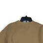 NWT Zara Womens Tan Long Sleeve Crew Neck Pullover Sweatshirt Size 13-14 image number 4