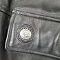 Timberland Weather Gear MEN's Black Genuine Leather Button Jacket Size M image number 5
