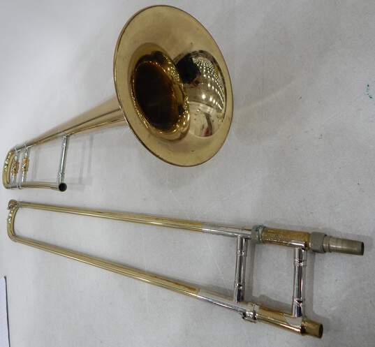 VNTG H. N. White/King Brand Cleveland Superior Model Trombone w/ Case and Accessories (Parts and Repair) image number 3