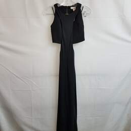 Sans Souci black sleeveless cutout maxi cocktail dress S