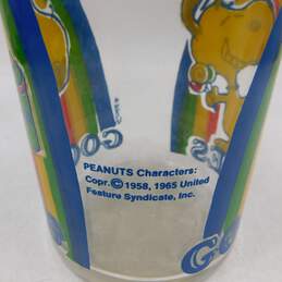 1965 Peanuts Snoopy & Woodstock Rainbow Goodies 8 Inch Glass Jar alternative image