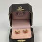 Designer Juicy Couture Gold-Tone Rhinestone Butterfly Stud Earrings w/ Box image number 1