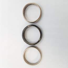 Sterling Silver Band Ring Bundle 3 Pcs 18.0g alternative image