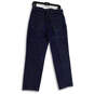 Womens Blue Denim Medium Wash Regular Fit Pockets Straight Jeans Size 8X31 image number 2