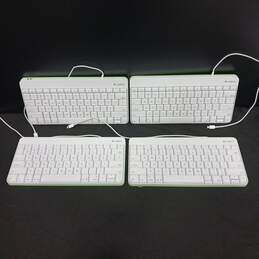 Bundle of 4 Logitech Wired Keyboard for iPad Lightning Connector