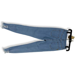 NWT Womens Blue Distressed Medium Wash Pockets Denim Skinny Leg Jeans Sz 9 alternative image