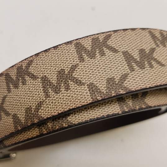 Michael Kors Reversible Brown Leather Women's Belt image number 3