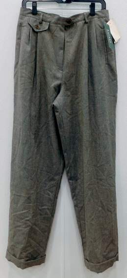 Lauren Ralph Lauren Men's Wool Dress Pants Green/ Grey Size 14