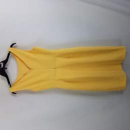 White House Black Market Women Dress Yellow Size 6 S alternative image