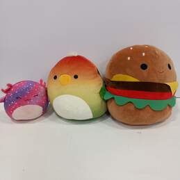 Bundle of 3 1Assorted Multicolor Squishmallow Plush Toys