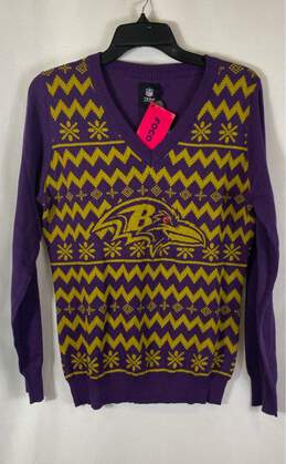 NFL Mullticolor V Neck Sweater - Size X Large