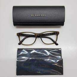 AUTHENTICATED BURBERRY BROWN BOLD EYEGLASSES FRAMES ONLY W/ CASE