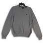 Mens Gray Crew Neck Long Sleeve Knit Pullover Sweater Size Medium image number 1