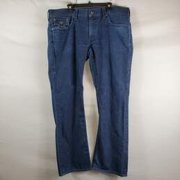 True Religion Men Blue Bootcut Jeans Sz 40