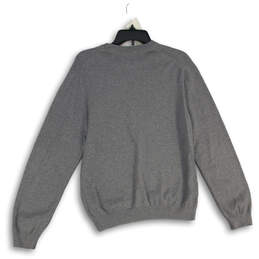 Mens Gray Crew Neck Long Sleeve Knit Pullover Sweater Size Medium alternative image