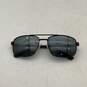 Guess Unisex Black Red Factory Smoke Mirror Navigator Square Sunglasses image number 3