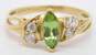 10K Yellow Gold Citrine & Cubic Zirconia Ring 1.8g image number 2