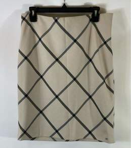 The Limited Beige Plaid Pencil Skirt - Size 12