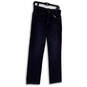 Womens Blue Medium Wash Pockets Stretch Denim Straight Leg Jeans Size 16 image number 1