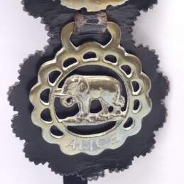 Horse Brasses on Leather Belt alternative image