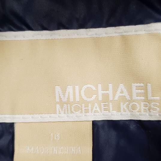 Michael Kors Women Blue Jacket Sz 16 image number 3