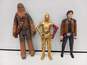 3pc Star Wars Han Solo, Chewbacca and C3PO Action Figures image number 1
