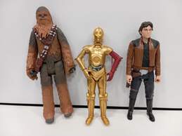 3pc Star Wars Han Solo, Chewbacca and C3PO Action Figures