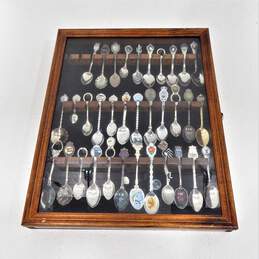 Lot of 32 Vintage Souvenir Spoons Around The World